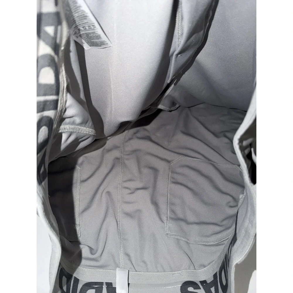 Adidas Men 2XL Icon Pro Gray Baseball Pants Stretch Elastic Blue Logo Stripe NWT